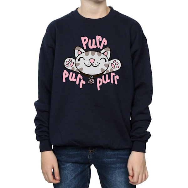 Big Bang Theory Boys Soft Kitty Purr Sweatshirt 7-8 år Marinblå Navy Blue 7-8 Years