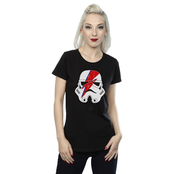 Star Wars Dam/Kvinnor Stormtrooper Glam Blixtbult Bomull Black XL