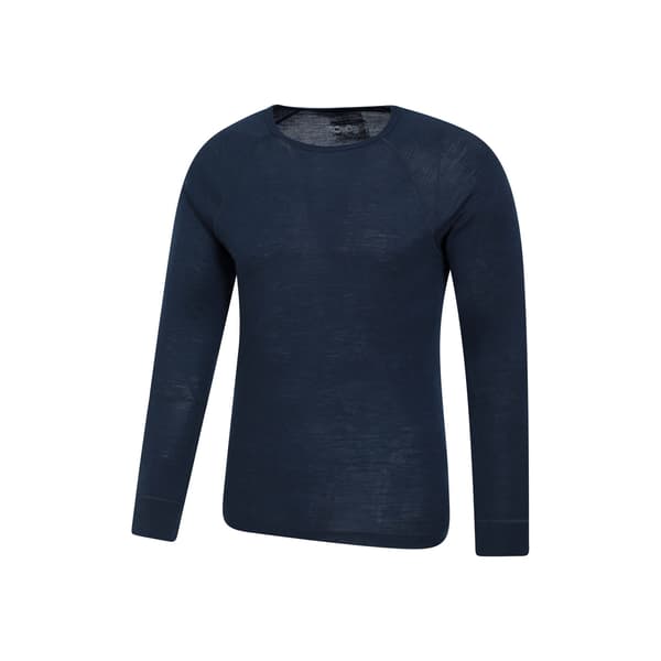 Mountain Warehouse Merino Ull Baslager Topp (2-pack) Navy L