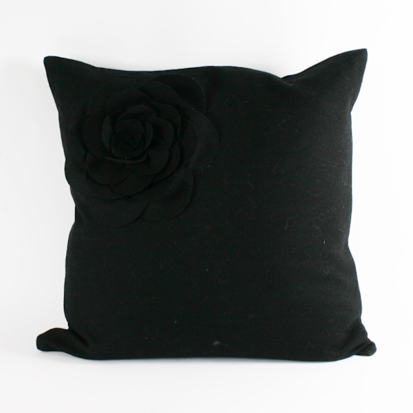 Riva Home Lotus Kuddfodral 45x45cm Svart Black 45x45cm