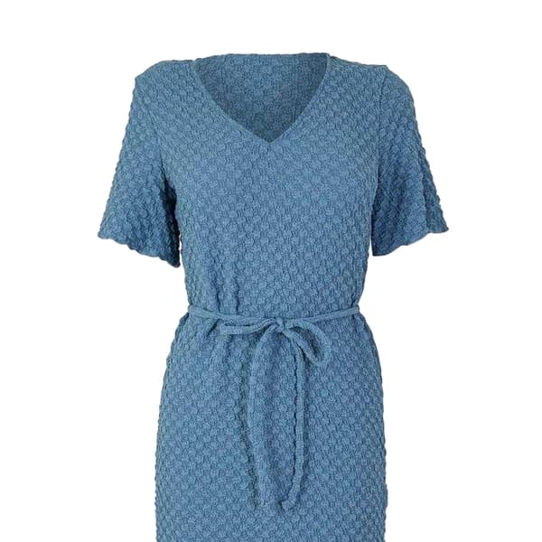 Vero Moda Dam Bubble V-ringad Midiklänning 12 UK Coronet Coronet Blue 12 UK