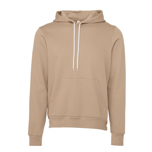 Bella + Canvas Unisex Pullover Polycotton Fleece Hooded Sweatsh Tan M