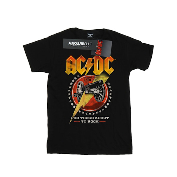 AC/DC Girls For Those About To Rock 1981 Bomull T-shirt 5-6 år Black 5-6 Years