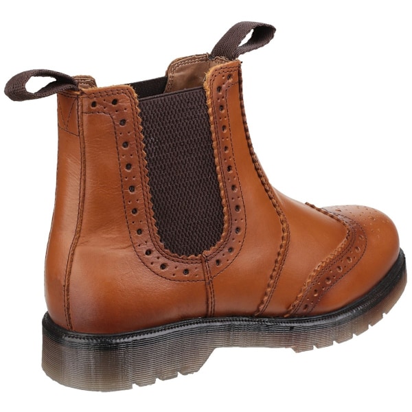 Amblers Herr Dalby Pull On Brogue Boots 10 UK Tan Tan 10 UK