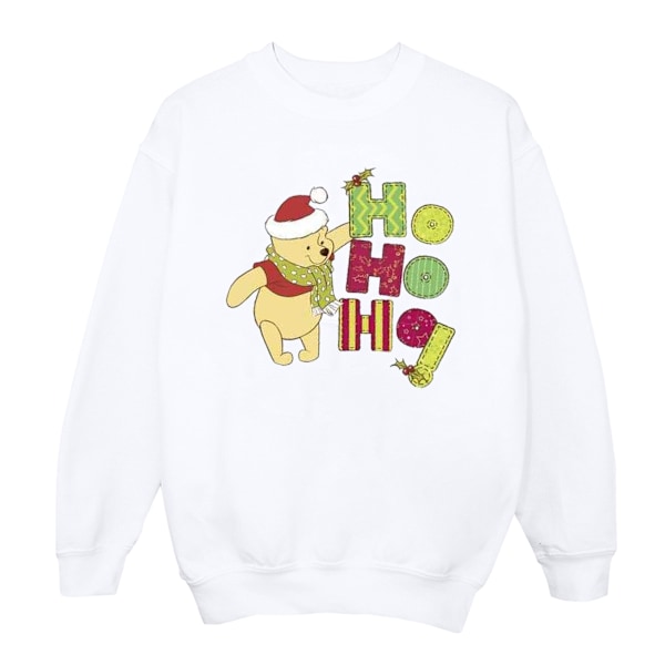 Disney Dam/Dam Winnie The Pooh Ho Ho Ho Scarf Sweatshirt White XXL