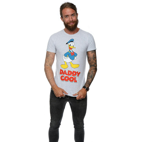 Disney Herr Donald Duck Daddy Cool T-Shirt 4XL Ljusgrå Heather Grey 4XL