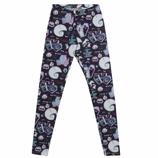 Nightmare Before Christmas Damleggings för kvinnor/damer XXL Multicolo Multicoloured XXL