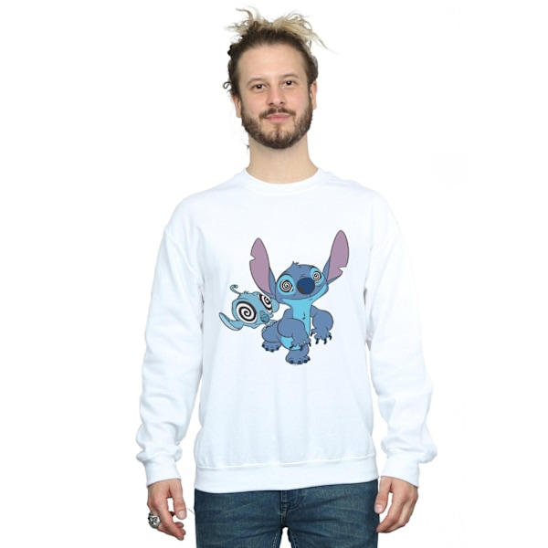 Disney Herr Lilo Och Stitch Hypnotiserad Sweatshirt M Vit White M