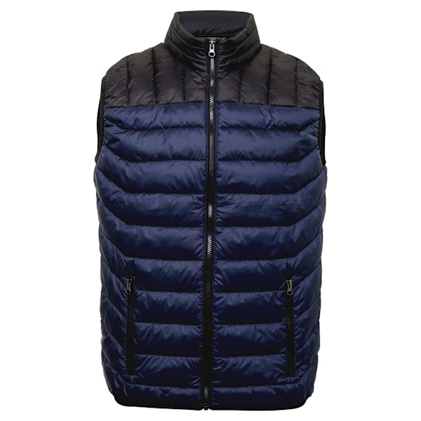 2786 Herr Domain Ärmlös Tvåfärgad Väst XL Marinblå/Svart Navy/Black XL