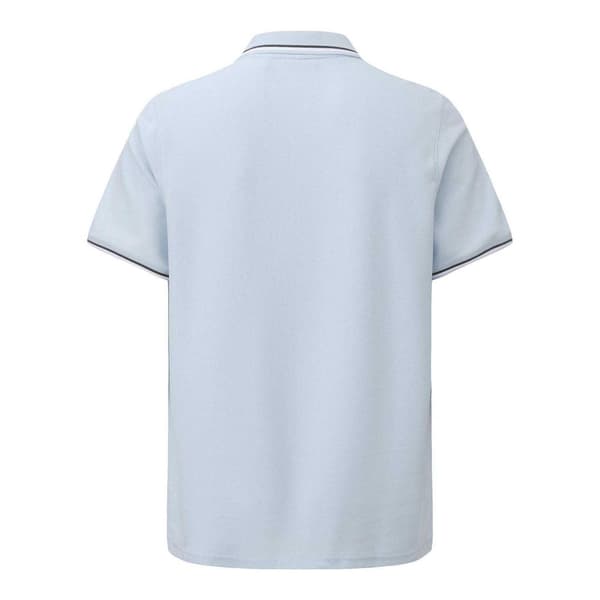 Slazenger Herr Kontrastrandig Pikétröja M Ljusblå Light Blue M