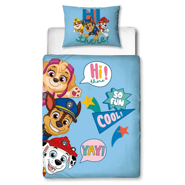 Paw Patrol Cool Påslakan Set Enkelsäng Blå Blue Single