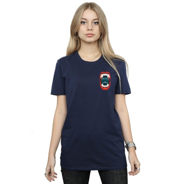 The Lost Boys Dam/Damer T-shirt i bomull med ficka för kvinnor/damer Navy Blue S