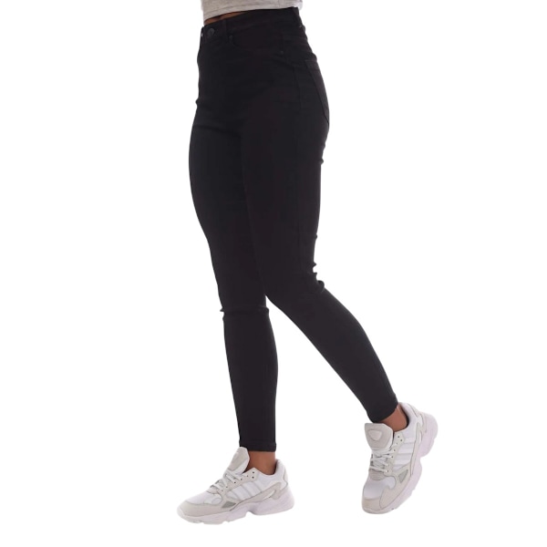 Vero Moda Dam/Dam Sophia Hög Midja Stuprörsjeans 12 UK S Black 12 UK S