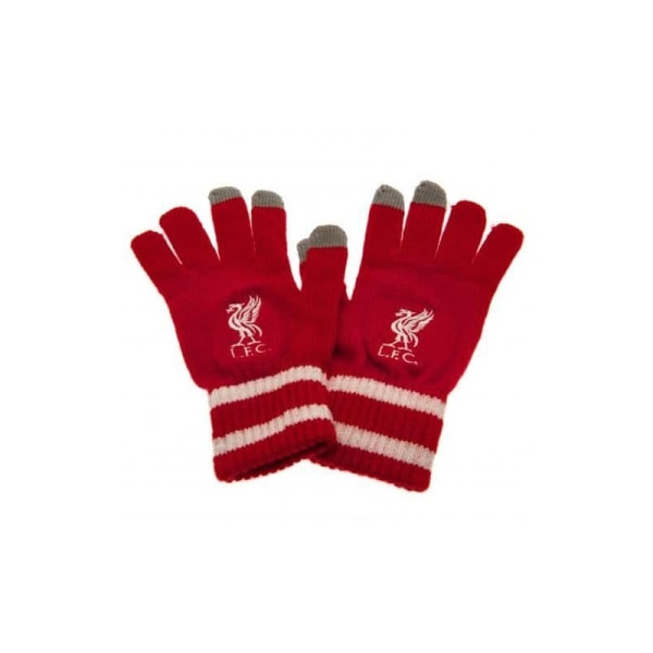 Liverpool FC Unisex Adult Knitted Gloves One Size Red Red One Size