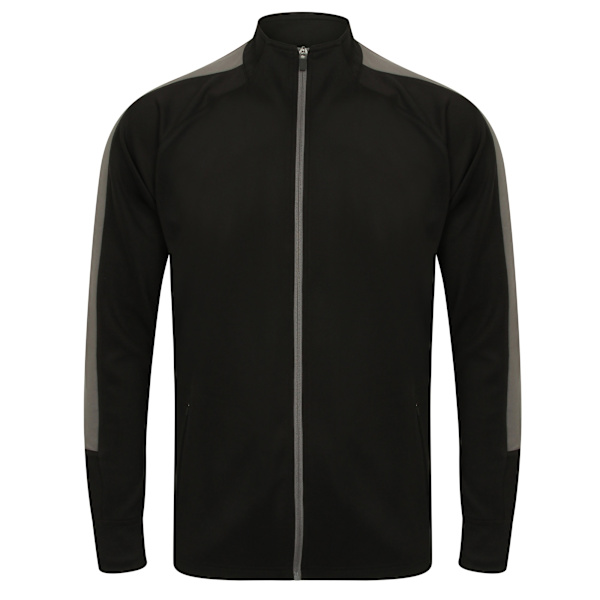 Finden & Hales Dam/Kvinnor Track Top S Svart/Gunmetal Grå Black/Gunmetal Grey S