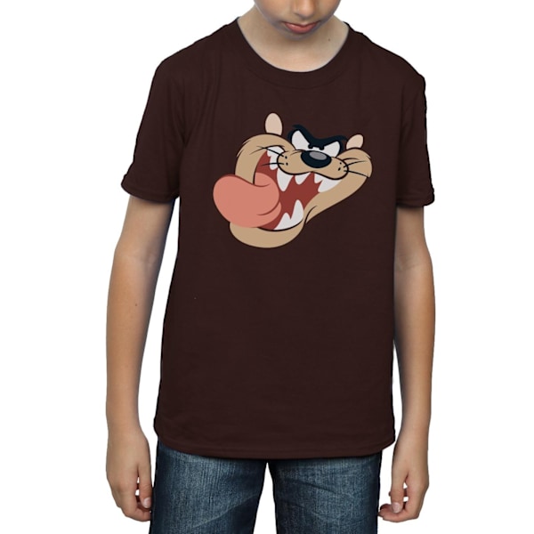 Looney Tunes Pojkar Tasmanian Devil Ansikte T-shirt 9-11 År Choco Chocolate 9-11 Years