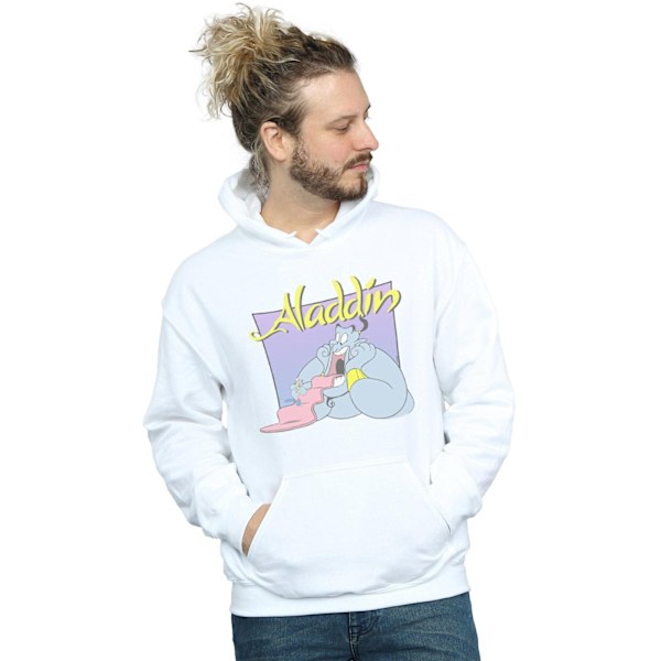 Disney Herr Aladdin Genie Wishing Dude Hoodie M Vit White M