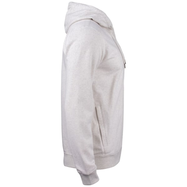 Clique Premium ekologisk bomull full zip huvtröja L Natural Me Natural Melange L