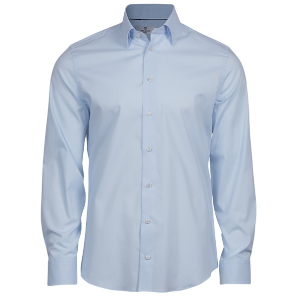 Tee Jays Herr Lyxig Stretch Långärmad Skjorta 3XL Ljusblå Light Blue 3XL