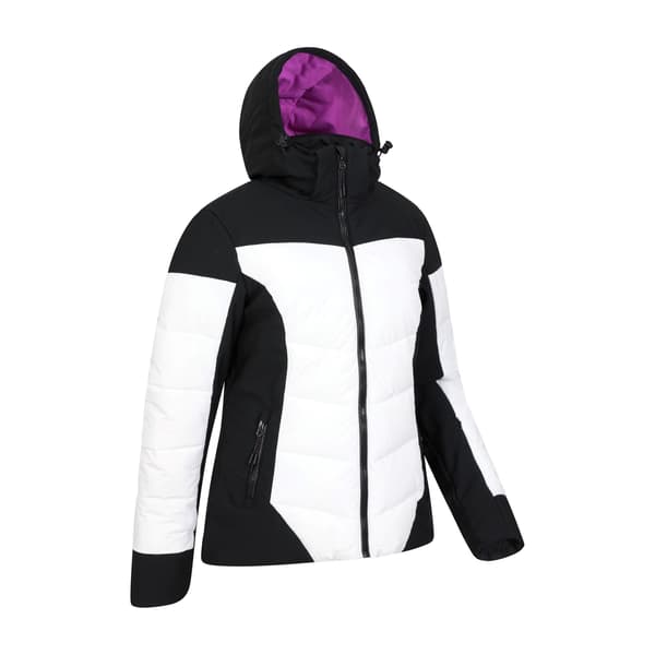 Mountain Warehouse Resort RECCO Vadderad Skidjacka för Dam Black 14 UK