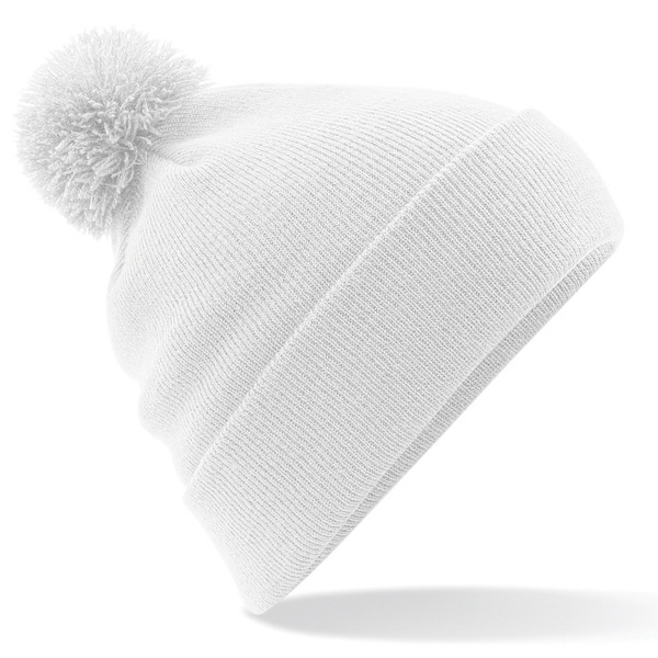 Beechfield Unisex Original Pom Pom Vintermössa En Storlek W White One Size