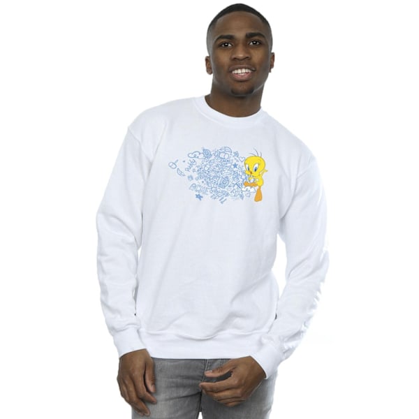 Looney Tunes ACME Doodles Tweety Sweatshirt XL Vit White XL