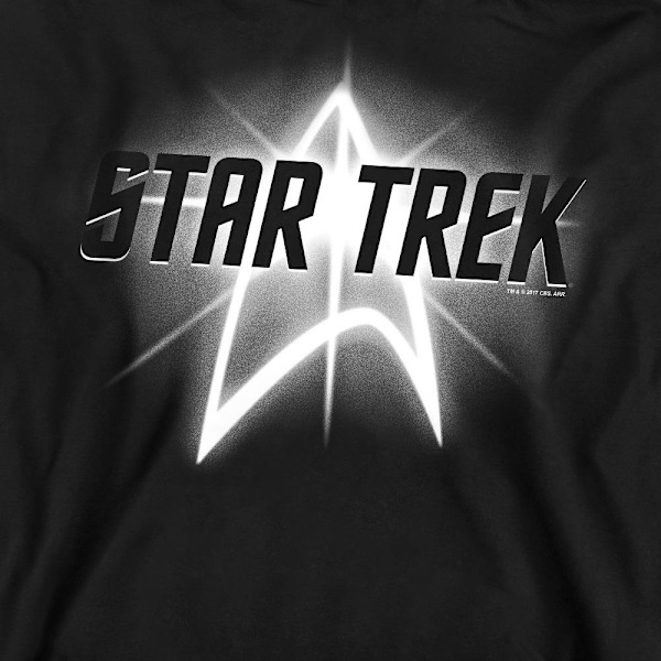 Star Trek Unisex Vuxen Glow Logo Sweatshirt XL Svart Black XL