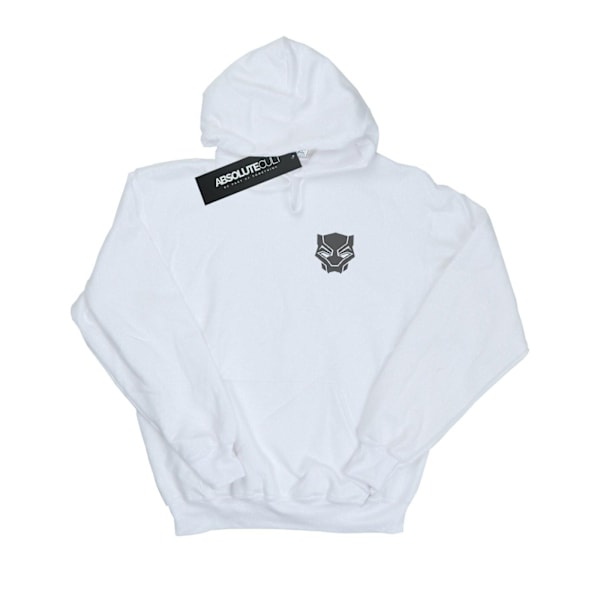 Marvel Herr Svart Panter Svart På Svart Brösttryck Hoodie S Vit White S