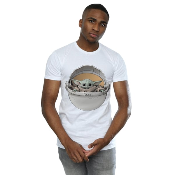 Star Wars The Mandalorian The Child Basket T-shirt för män 4XL Vit White 4XL