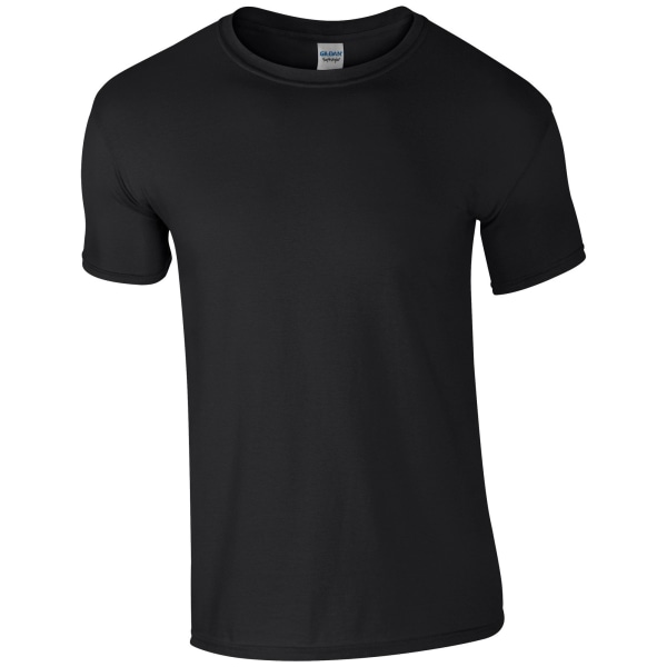 Gildan herr kortärmad mjuk t-shirt 2XL svart Black 2XL