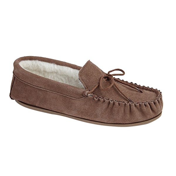 Mokkers herr Oliver mockasinsko med ullfoder tofflor 11 UK mörk kamel Dark Camel 11 UK