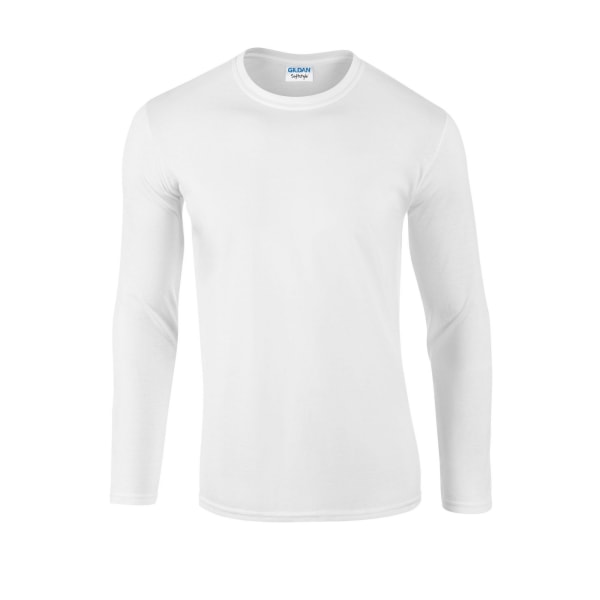 Gildan Unisex Vuxen Softstyle Långärmad T-shirt S Vit White S