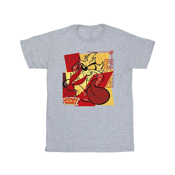 Looney Tunes Taz Bugs Kanin Nyår T-shirt XL Sports Grå Sports Grey XL