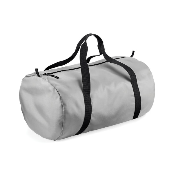 Bagbase Packaway Duffle Bag One Size Silver/Svart Silver/Black One Size