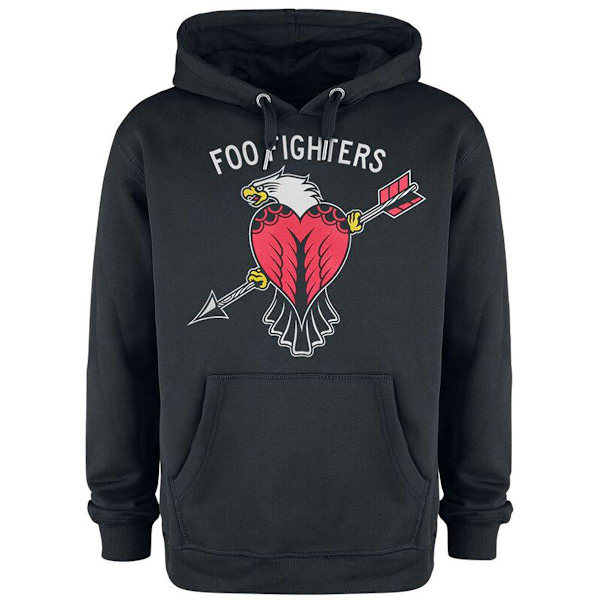 Amplified Unisex Vuxen Örn Tatuering Foo Fighters Hoodie L Charc Charcoal L