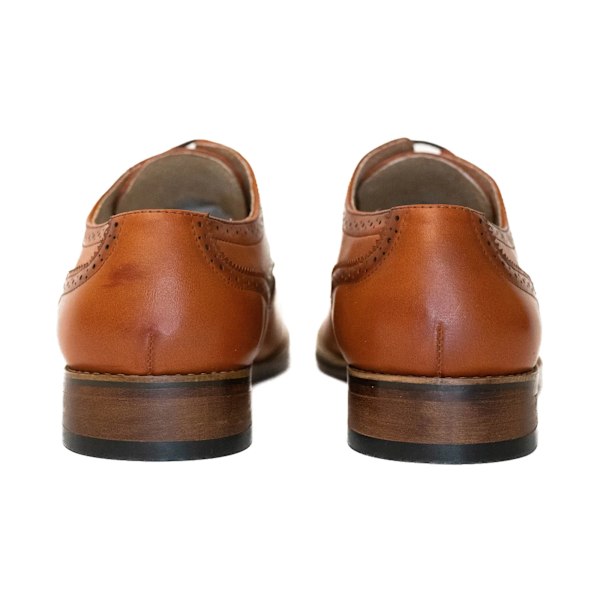 Goor herr 4 Eye läderfodrad Brogue Gibson sko 8 UK Tan Tan 8 UK