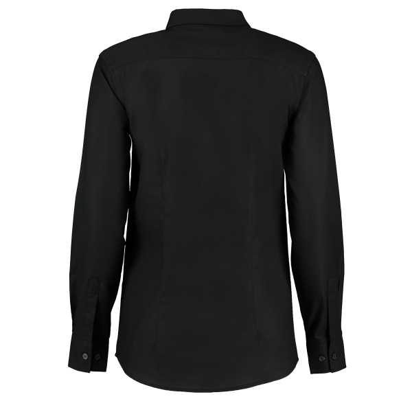Kustom Kit Dam Workwear Oxford långärmad skjorta 18 Svart Black 18