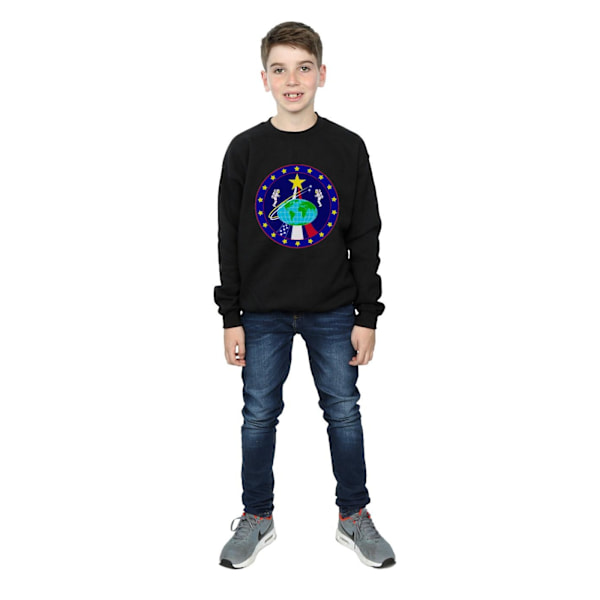 NASA Boys Classic Globe Astronauts Sweatshirt 12-13 år Svart Black 12-13 Years