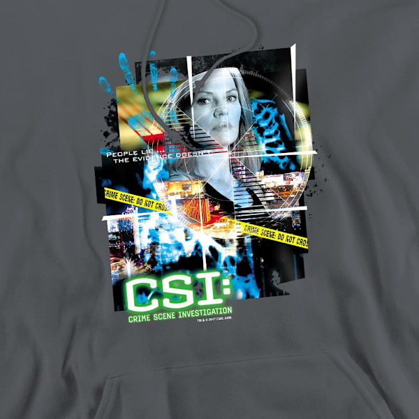 CSI Herr Evidence Collage Hoodie XL Charcoal Charcoal XL
