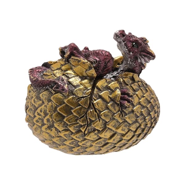 Fang Gyllene Drakägg Figurin One Size Guld Gold One Size