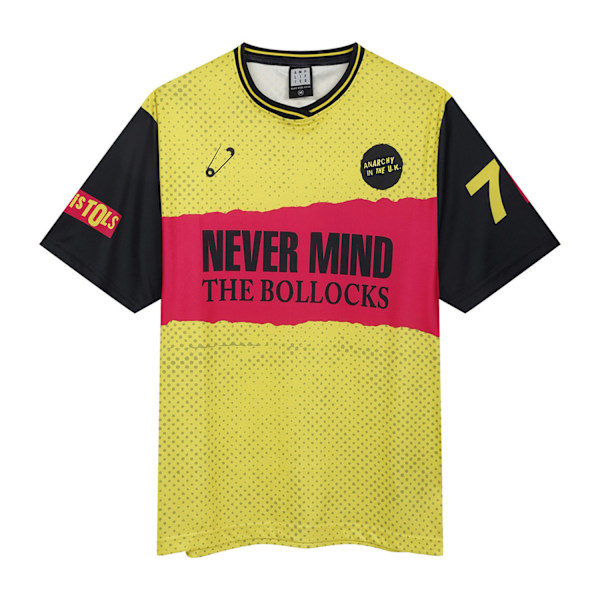 Amplified Unisex Adult Never Mind The Bollocks Rock FC Sex Pistols Yellow L