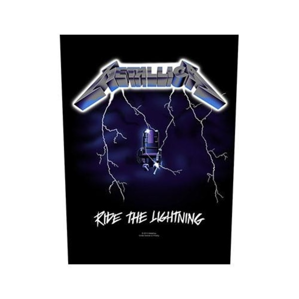 Metallica Ride The Lightning Patch One Size Svart/Vit/Blå Black/White/Blue One Size