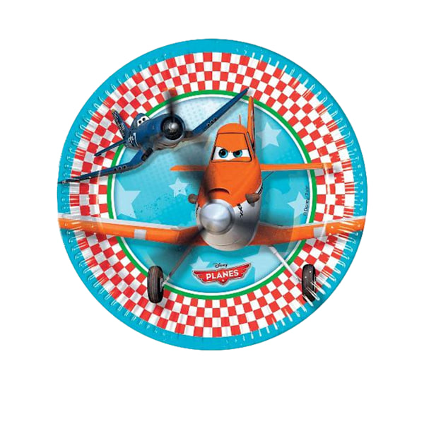 Disney Planes Pappersfestplattor (Förpackning om 8) En Storlek Flerfärgad Multicoloured One Size