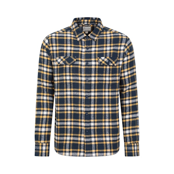 Mountain Warehouse Mens Trace Flannel Long-Sleeved Shirt XXS In Indigo XXS