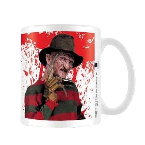 Nightmare On Elm Street Freddy Krueger Mugg En Storlek Vit/Röd White/Red One Size