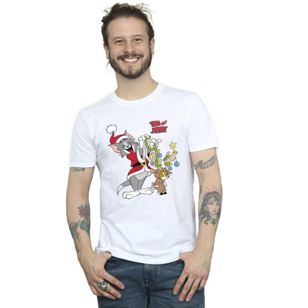 Tom & Jerry Herr Julren T-shirt XXL Vit White XXL