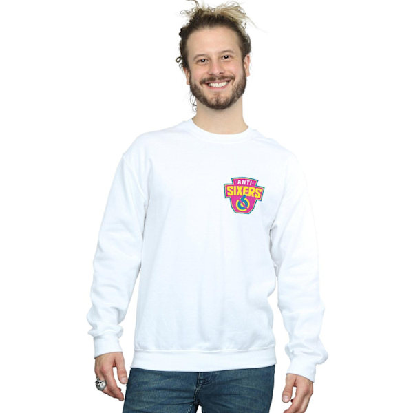 Ready Player One Mens Anti Sixers Breast Logo Sweatshirt L Vit White L