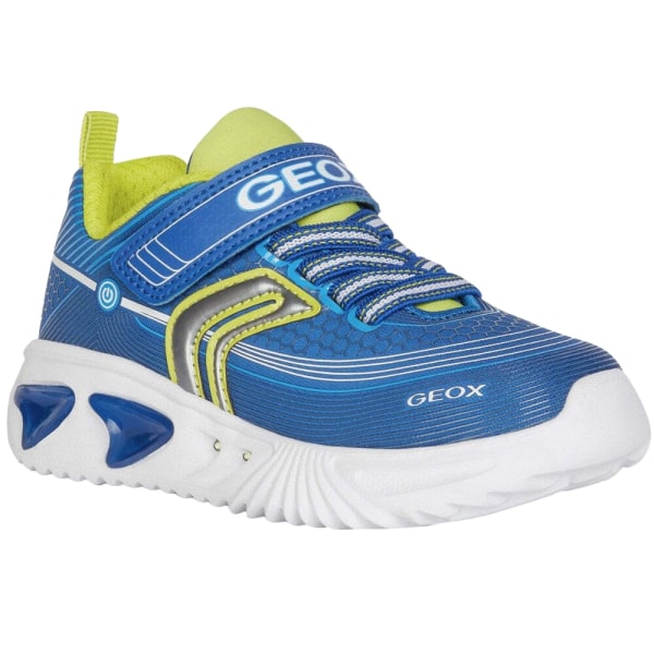 Geox Assister Sneakers för barn, 13 UK, kungligt blå/lime Royal Blue/Lime 13 UK Child