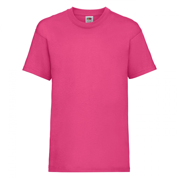 Fruit Of The Loom Barn/Barn Unisex Valueweight Kortärmad T-shirt Fuchsia 14-15