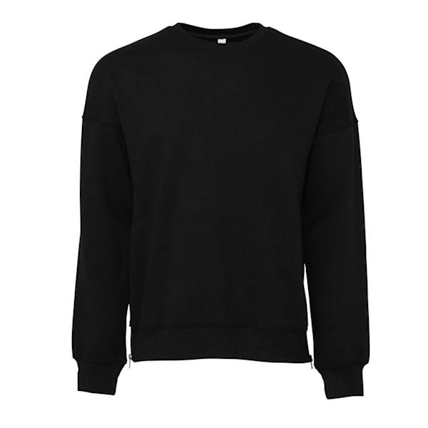 Bella + Canvas Unisex Vuxen Fleece Drop Shoulder Sweatshirt M D DTG Black M